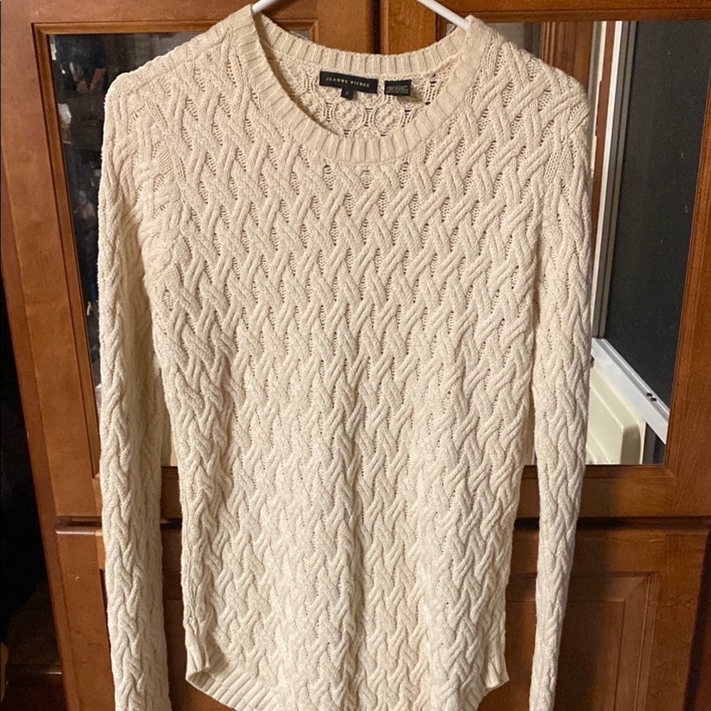 ❤️❤️❤️ HOST PICK!!! Jeanne Pierre Size Small Cable Knit Sweater Fall Lagenlook